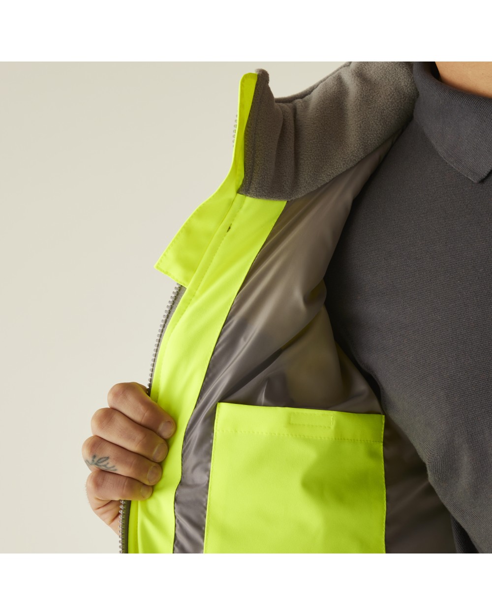 REGATTA Hi-Vis 2-Tone Thermal Baffle Jacket Jacken personalisierbar