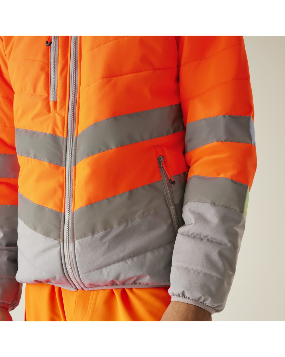 REGATTA Hi-Vis 2-Tone Thermal Baffle Jacket Jacken personalisierbar