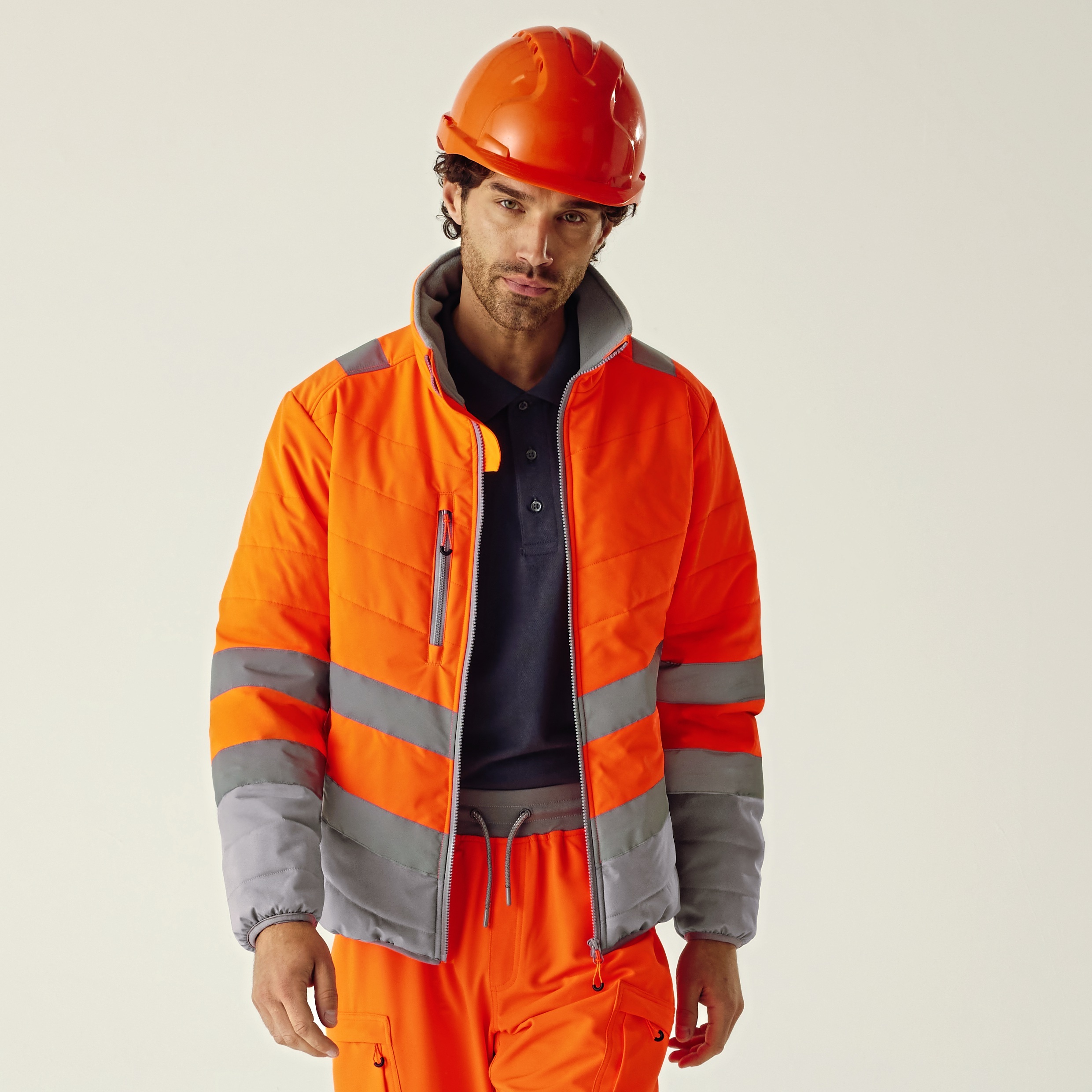 Vestes personnalisable REGATTA Hi-Vis 2-Tone Thermal Baffle Jacket