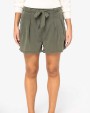 Bermuda's & Shorts SPASSO Ecologische verwassen damesshort van lyocell voor bedrukking &amp; borduring