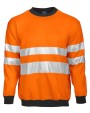 Sweaters & hoodies PROJOB 6101 SIGNALISATIESWEATER RONDE HALS EN ISO20471 KLASSE 3 voor bedrukking &amp; borduring