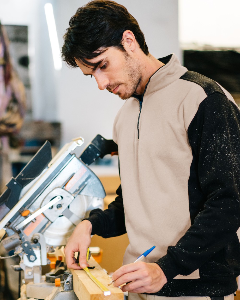 Sweaters & hoodies VELILLA TWO-TONE HALF ZIP SWEATSHIRT voor bedrukking &amp; borduring