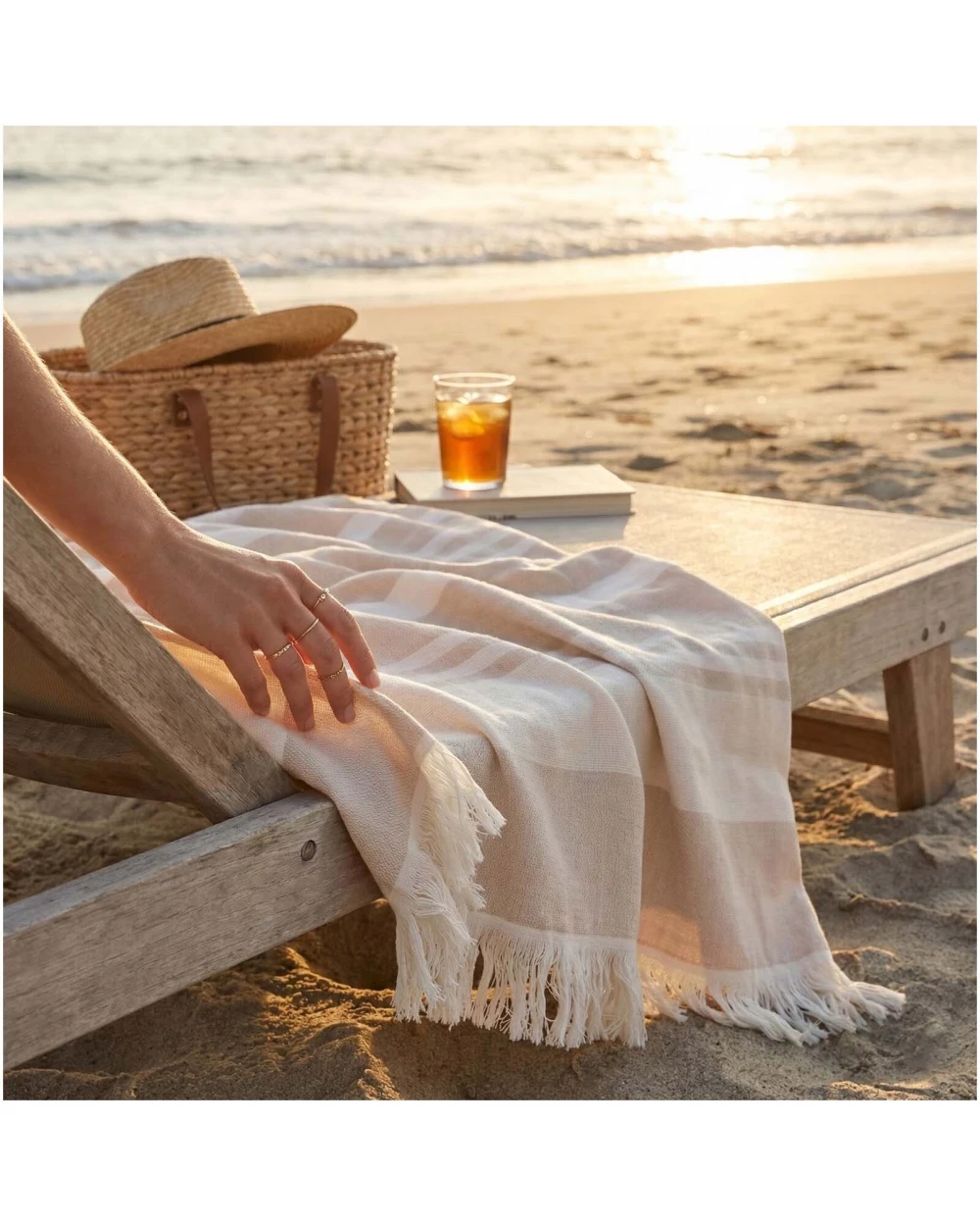 CITIZEN GREEN Citizen Green Axeline Hammam Fouta aus Bio Baumwolle Plaids personalisierbar