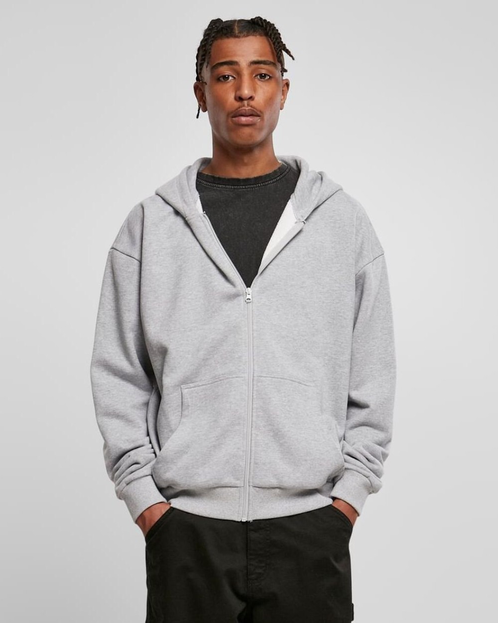 Sweat-shirts personnalisable BUILD YOUR BRAND ULTRA HEAVY ZIP HOODY