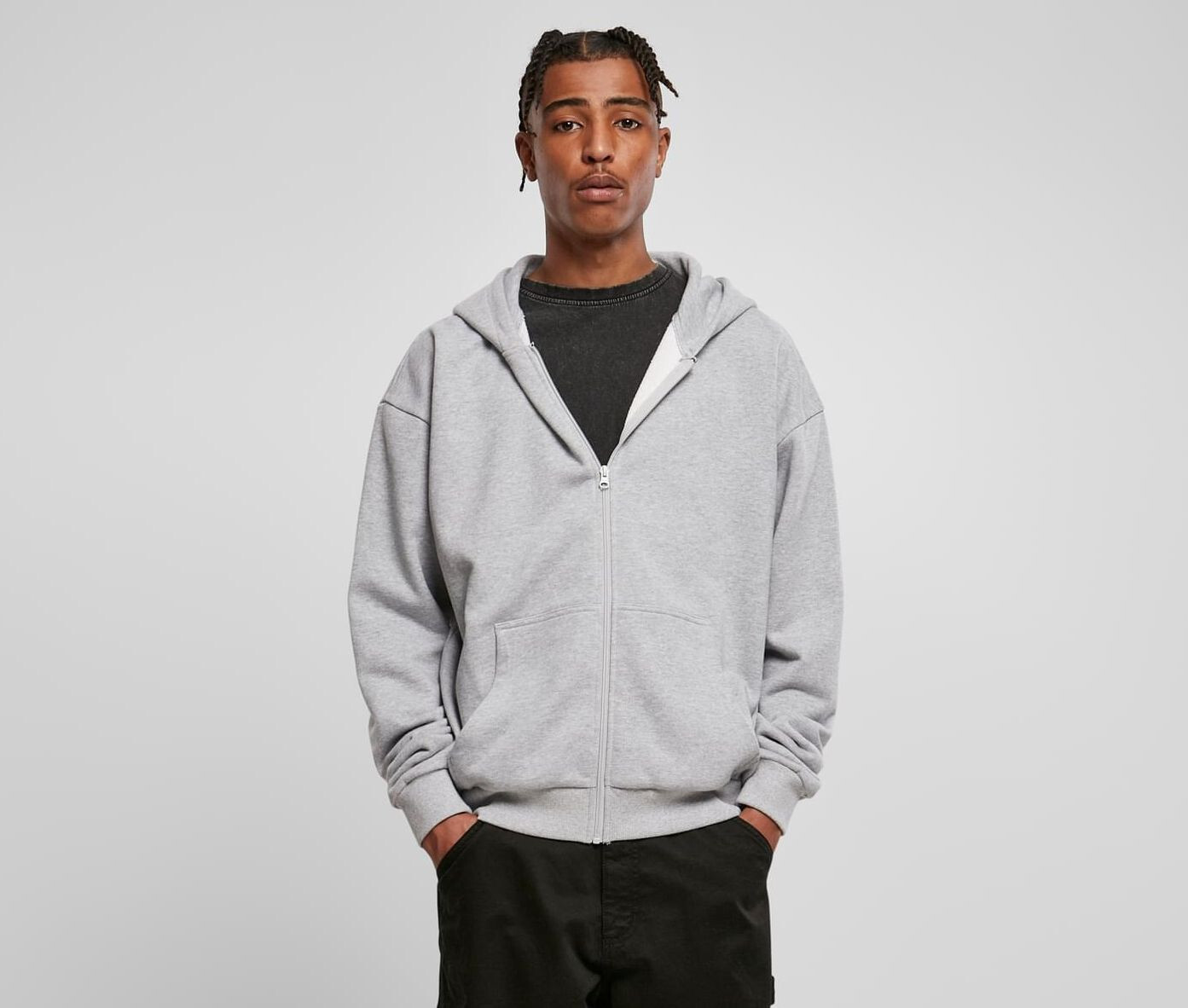 Sweat-shirts personnalisable BUILD YOUR BRAND ULTRA HEAVY ZIP HOODY