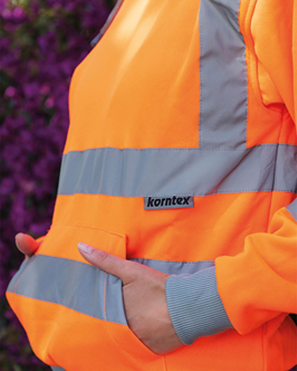 Sweaters & hoodies KORNTEX Hi-Vis Hoody "Cork" voor bedrukking &amp; borduring