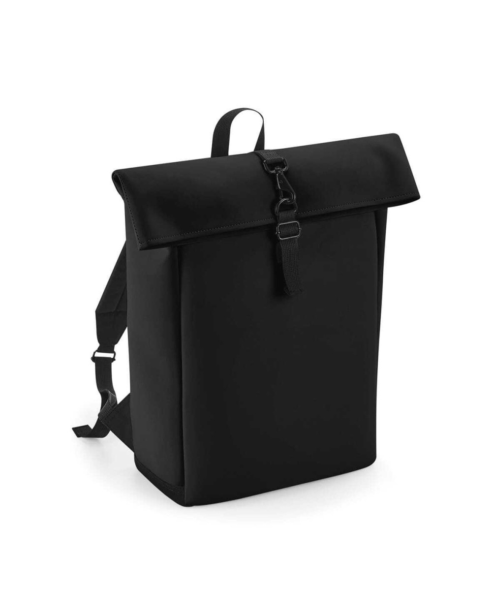 BAG BASE Rucksack mit Roll-Top-Klappe aus mattem Polyurethan Taschen personalisierbar
