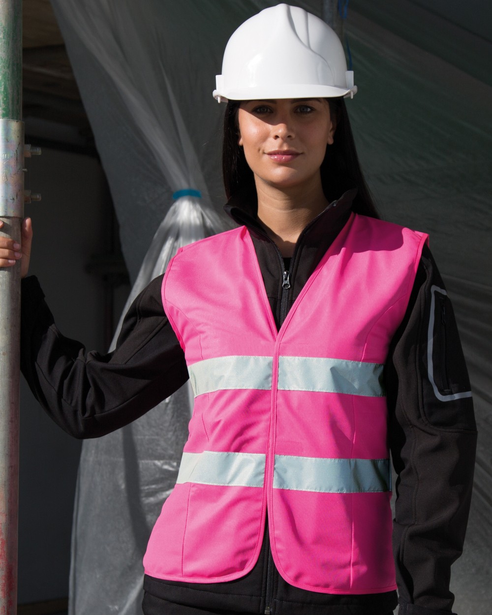 Gilets de sécurité personnalisable RESULT WOMENS ENHANCED VISIBILITY FITTED TABARD