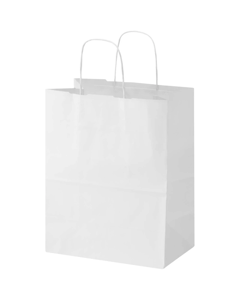 4DO Kraft 80–90 g/m² Papiertasche mit Kordelgriffen – 25 × 15 × 32 cm Taschen personalisierbar