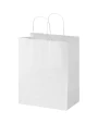 Tassen & Zakken 4DO Kraft papieren tas 80–90 g/m² met gedraaide handvatten – 25 x 15 x 32 cm voor bedrukking &amp; borduring