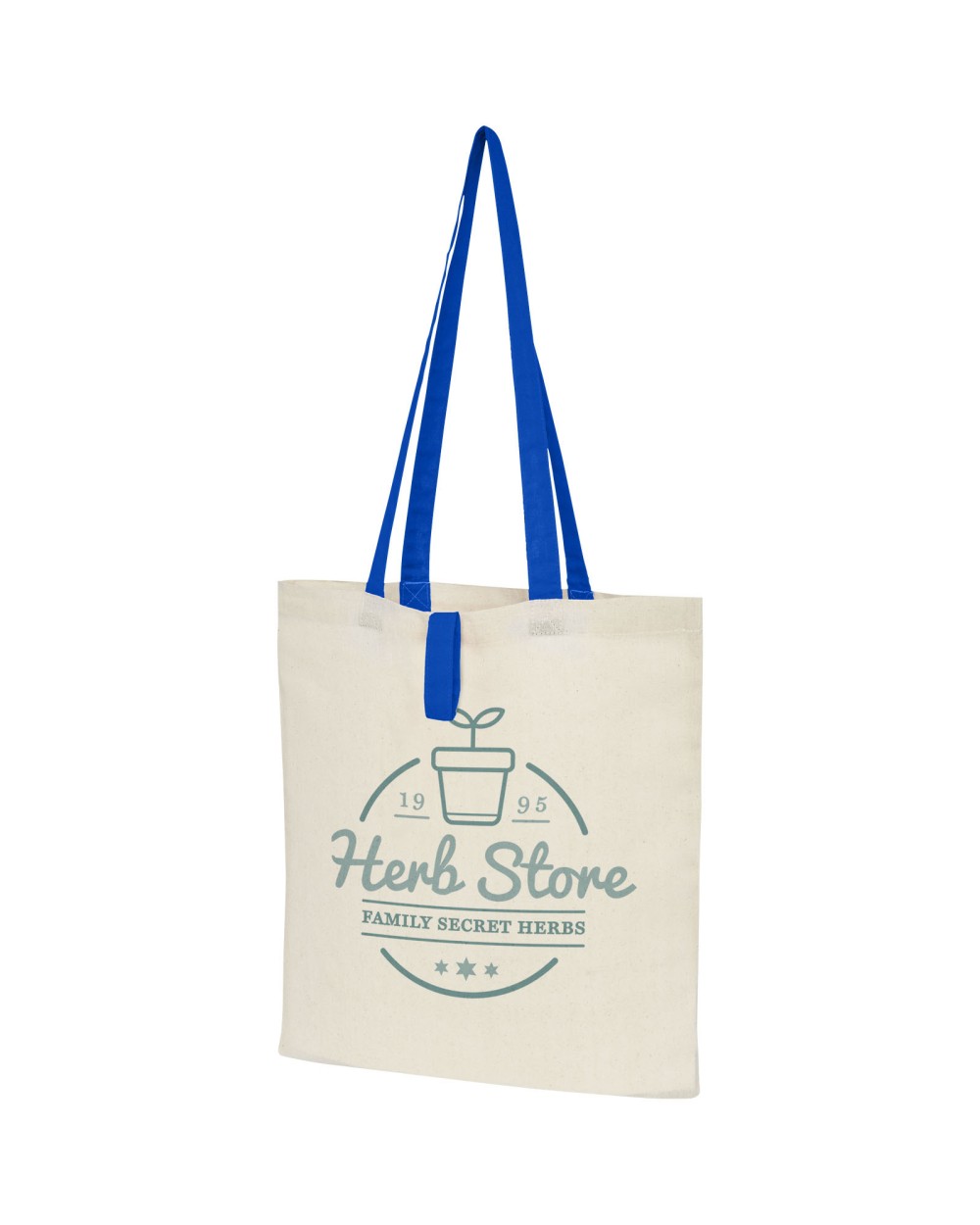 Tote bags personnalisable 4DO Sac shopping Nevada pliable en coton de 100 g/m² 7L