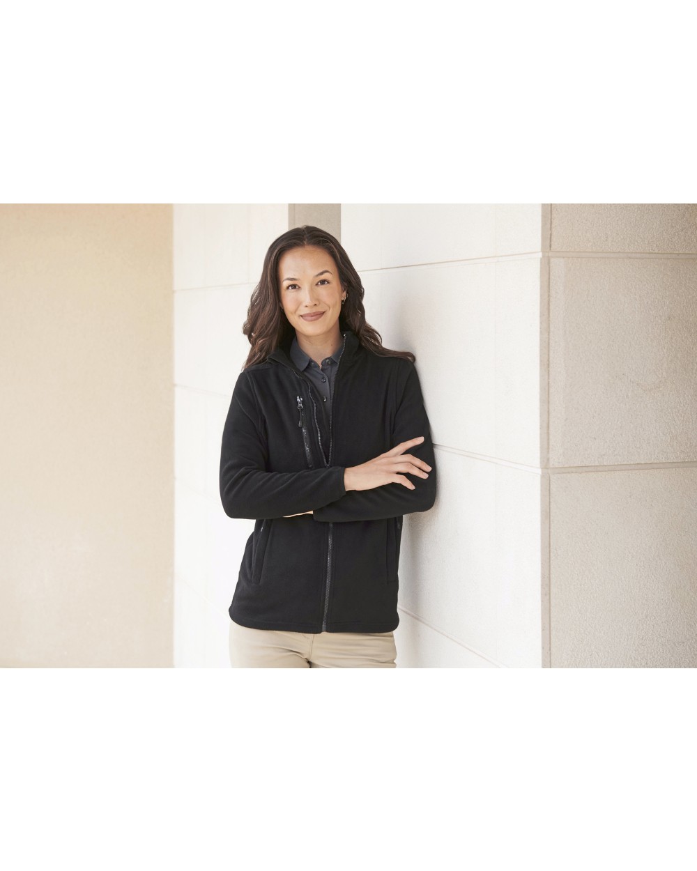 Polar Fleeces HENBURY Recycled Polyester Microfleece Jacket voor bedrukking &amp; borduring
