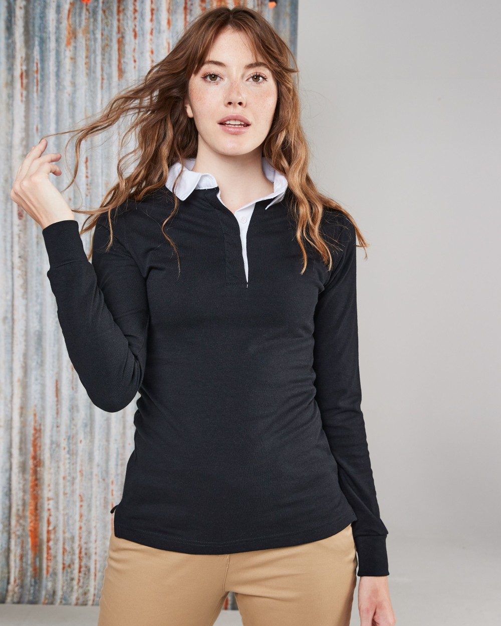 FRONT ROW LADIES CLASSIC RUGBY SHIRT Poloshirts personalisierbar