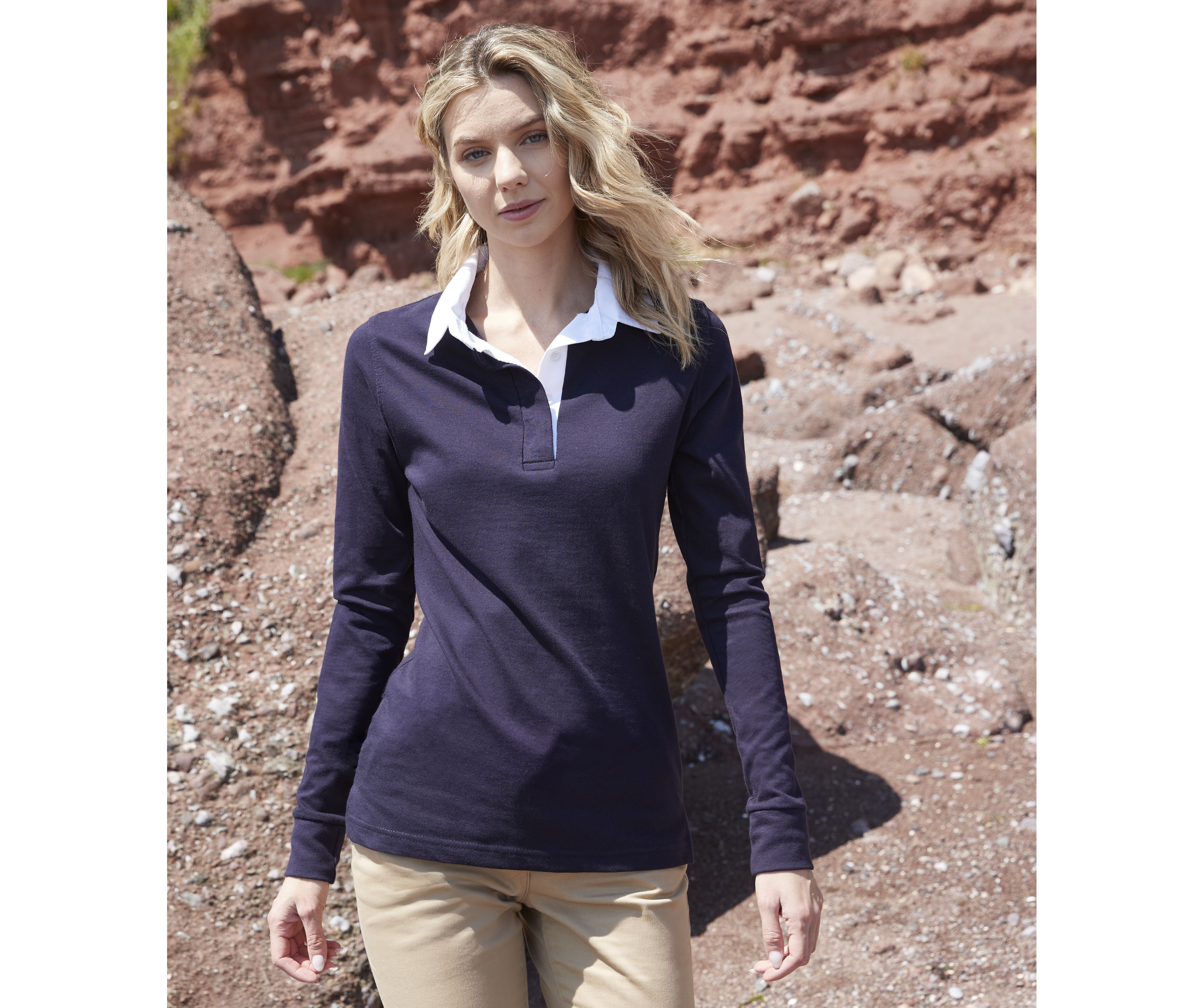 Polo's FRONT ROW LADIES CLASSIC RUGBY SHIRT voor bedrukking &amp; borduring