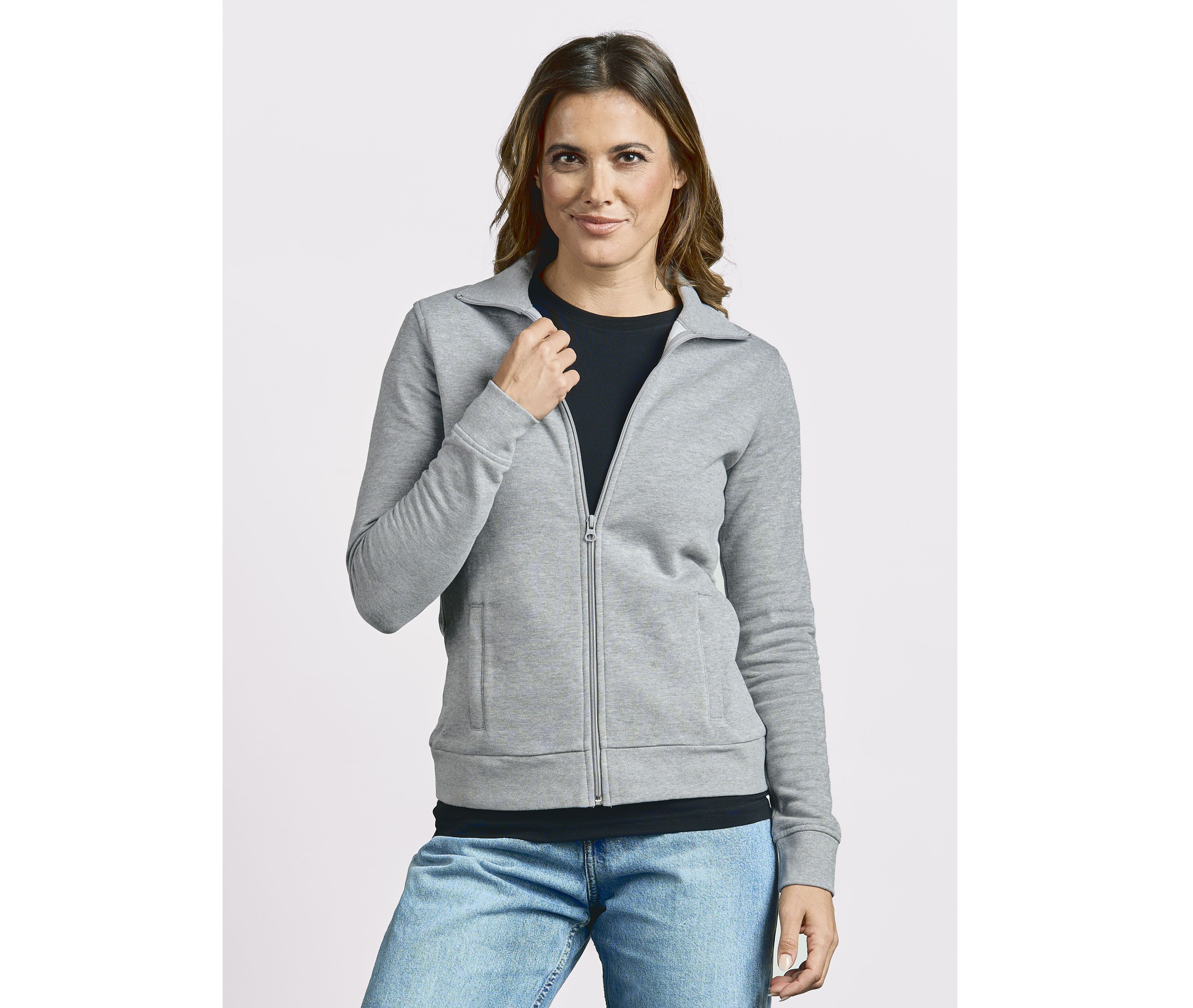 Sweat-shirts personnalisable PROMODORO WOMEN’S JACKET STAND-UP COLLAR