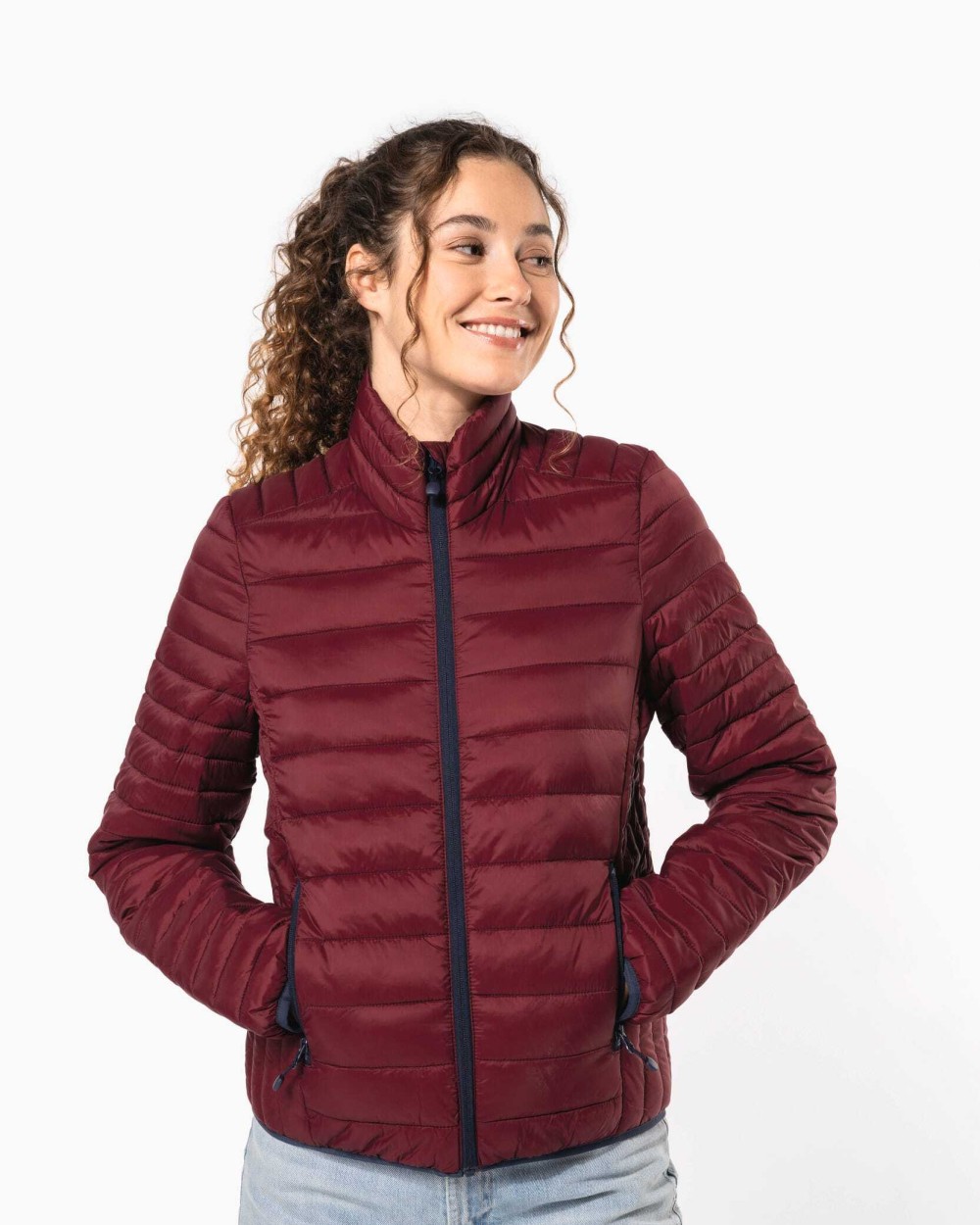 KARIBAN Leichte Steppjacke für Damen Jacken personalisierbar