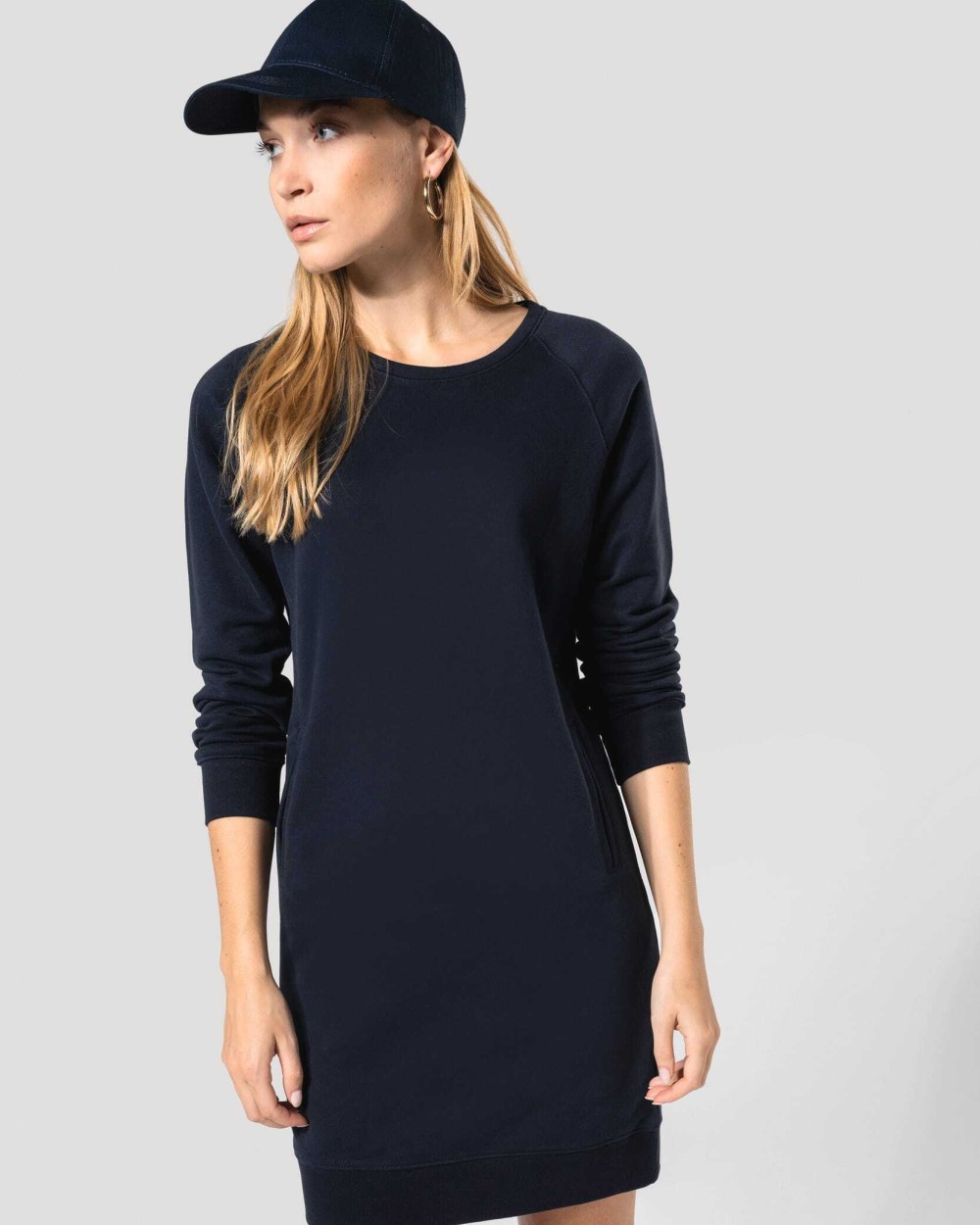 KARIBAN Bio-Loungekleid aus Fleece Kleider personalisierbar