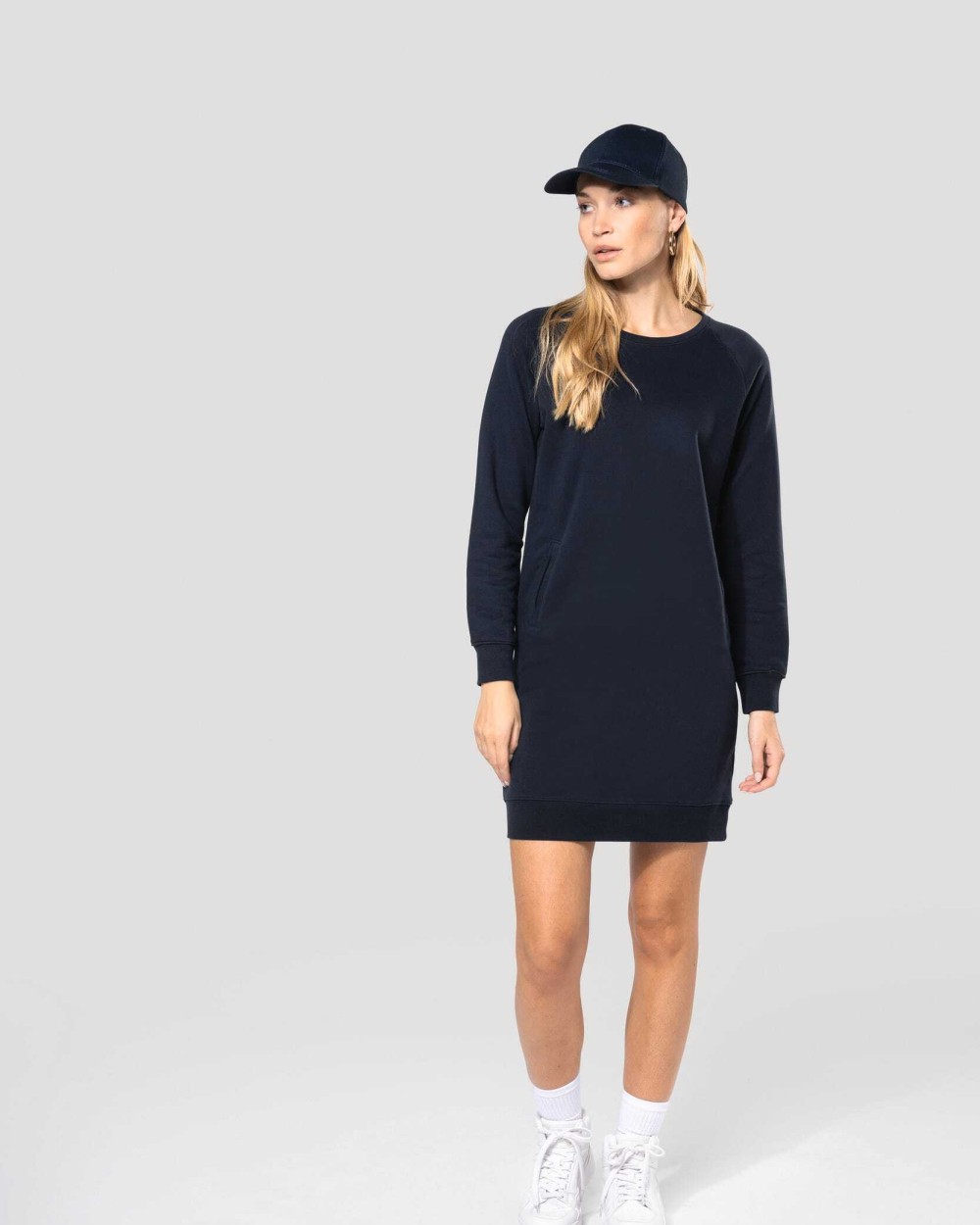 KARIBAN Bio-Loungekleid aus Fleece Kleider personalisierbar