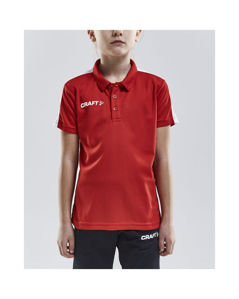 CRAFT Progress Polo Pique JR Poloshirts personalisierbar