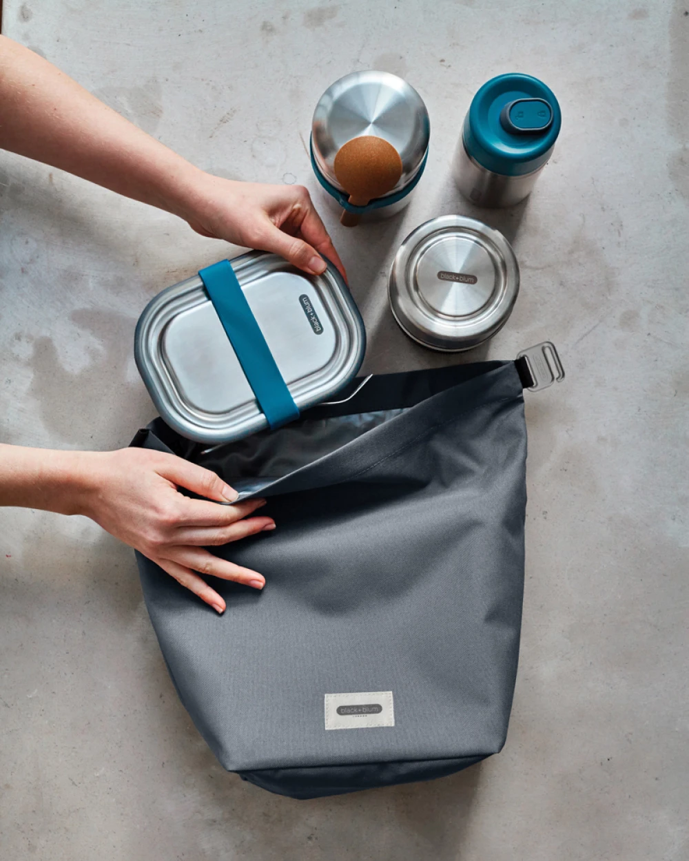 BLACK BLUM Black+Blum isolierte 6,7L Lunch & Kühltasche Taschen personalisierbar