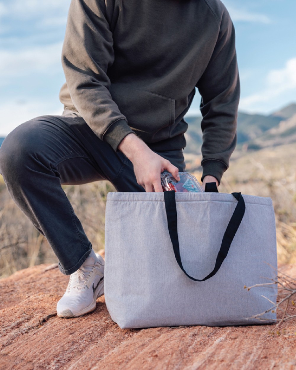 Sacs & Bagagerie personnalisable 4DO Sac tote iso en toile 240 g/m² recyclée non teintée Aware™