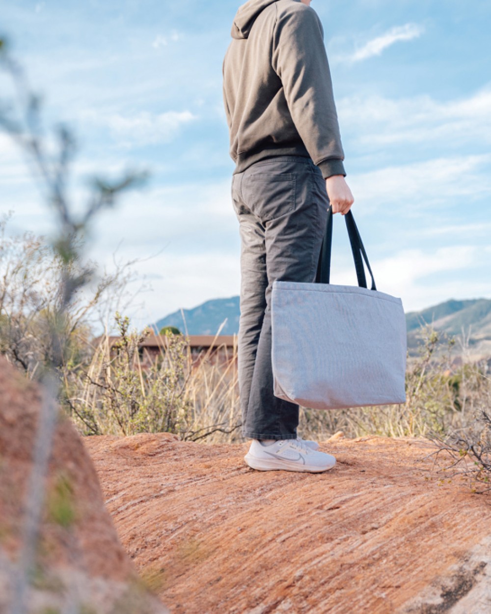 Sacs & Bagagerie personnalisable 4DO Sac tote iso en toile 240 g/m² recyclée non teintée Aware™