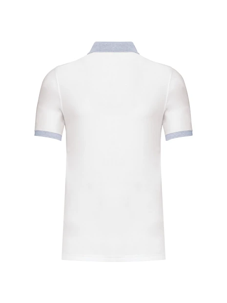 KARIBAN Polo piqué bicolore homme /api/colors/e9e9c2d7-5da0-455b-8d85-d85fc4386461 personnalisable