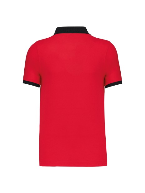KARIBAN Polo piqué bicolore homme /api/colors/b50d1b8c-b02f-4ec6-9360-ffd14b5df30b personnalisable