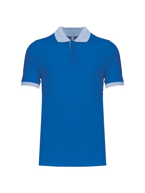 KARIBAN Polo piqué bicolore homme /api/colors/9c2c4118-a1e9-4d53-9a0d-52d16eb5c701 personnalisable