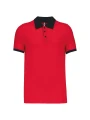 KARIBAN Polo piqué bicolore homme /api/colors/b50d1b8c-b02f-4ec6-9360-ffd14b5df30b personnalisable
