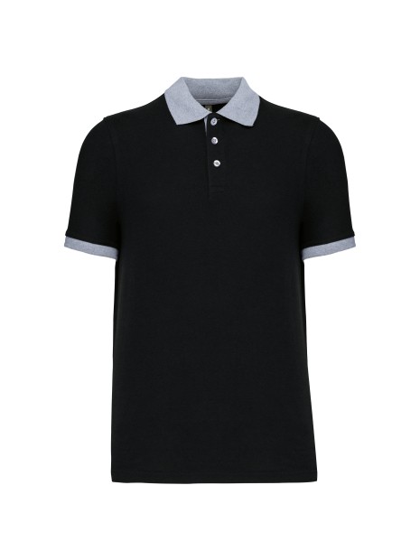 KARIBAN Polo piqué bicolore homme /api/colors/6db56ab3-3ef9-426f-b9ba-22890d6bf064 personnalisable