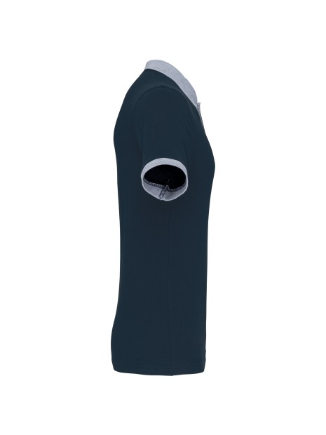 KARIBAN Polo piqué bicolore homme /api/colors/e012d280-016e-4af3-9848-1e6348e3e6e3 personnalisable