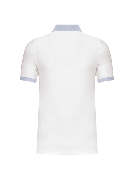 KARIBAN Polo piqué bicolore homme /api/colors/e9e9c2d7-5da0-455b-8d85-d85fc4386461 personnalisable