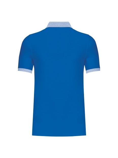KARIBAN Polo piqué bicolore homme /api/colors/9c2c4118-a1e9-4d53-9a0d-52d16eb5c701 personnalisable