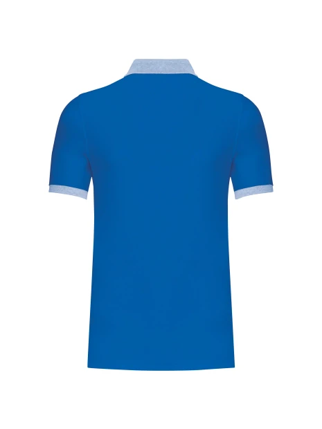 KARIBAN Polo piqué bicolore homme /api/colors/9c2c4118-a1e9-4d53-9a0d-52d16eb5c701 personnalisable