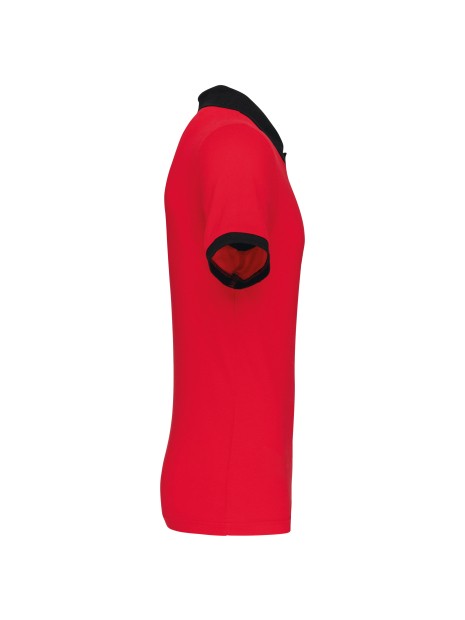 KARIBAN Polo piqué bicolore homme /api/colors/b50d1b8c-b02f-4ec6-9360-ffd14b5df30b personnalisable