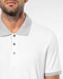 Polo's KARIBAN Piqué-herenpolo tweekleurig voor bedrukking &amp; borduring