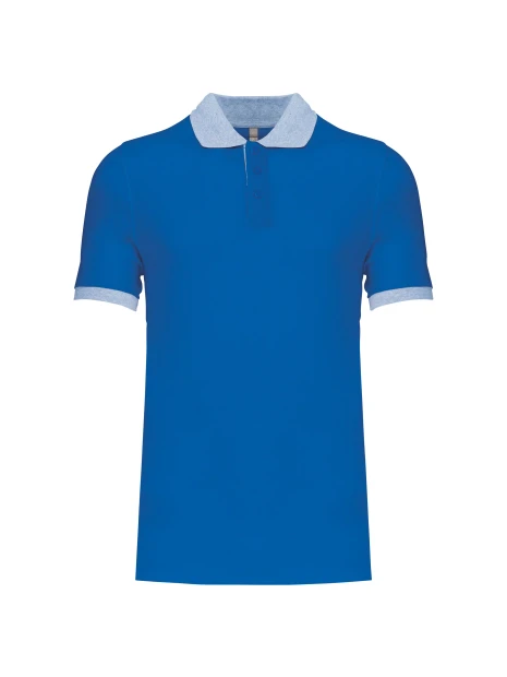 KARIBAN Polo piqué bicolore homme /api/colors/9c2c4118-a1e9-4d53-9a0d-52d16eb5c701 personnalisable