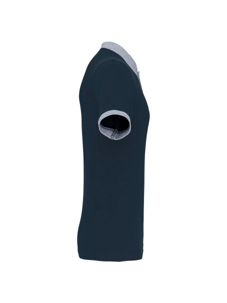 KARIBAN Polo piqué bicolore homme /api/colors/e012d280-016e-4af3-9848-1e6348e3e6e3 personnalisable