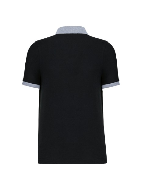 KARIBAN Polo piqué bicolore homme /api/colors/6db56ab3-3ef9-426f-b9ba-22890d6bf064 personnalisable