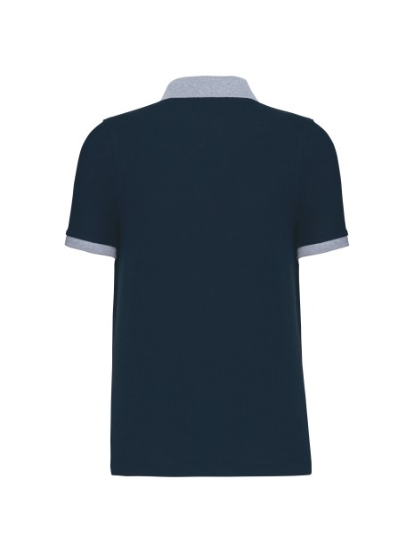 KARIBAN Polo piqué bicolore homme /api/colors/e012d280-016e-4af3-9848-1e6348e3e6e3 personnalisable