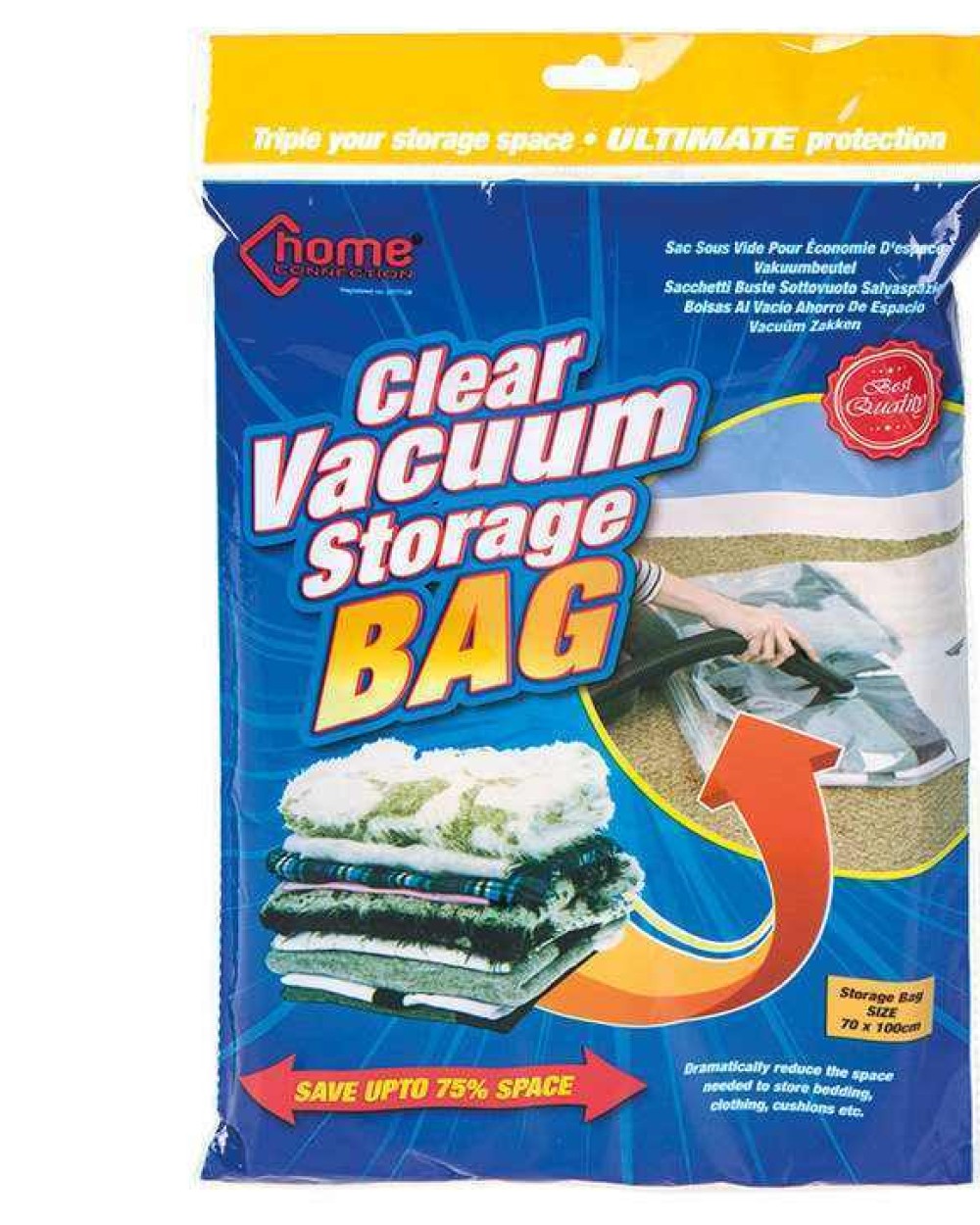 HOME & LIVING Clear vacuum storage bag Taschen personalisierbar