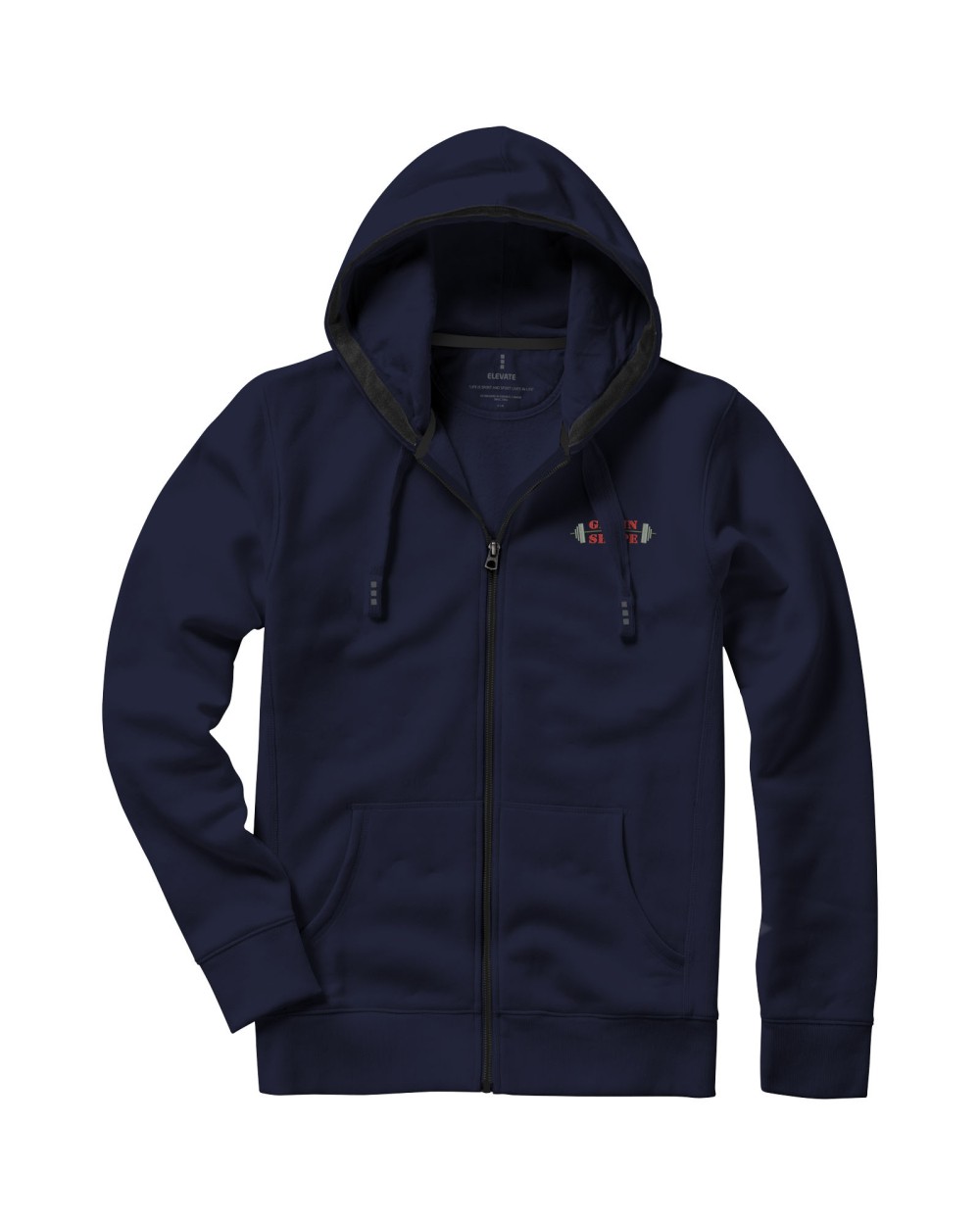 Sweaters & hoodies ELEVATE Arora heren hoodie met ritssluiting voor bedrukking &amp; borduring