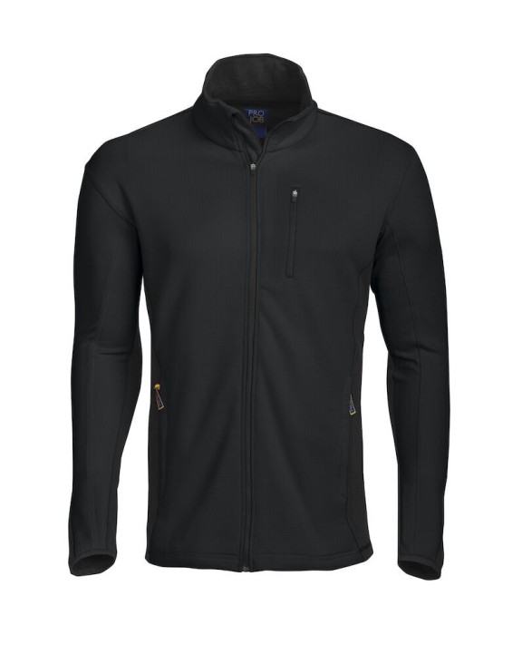 Laines polaires personnalisable PROJOB 3307 MICROPOLAIRE TECHNIQUE FULL ZIP CONTRASTEE