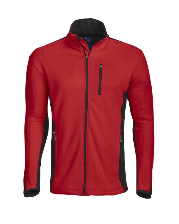 Laines polaires personnalisable PROJOB 3307 MICROPOLAIRE TECHNIQUE FULL ZIP CONTRASTEE