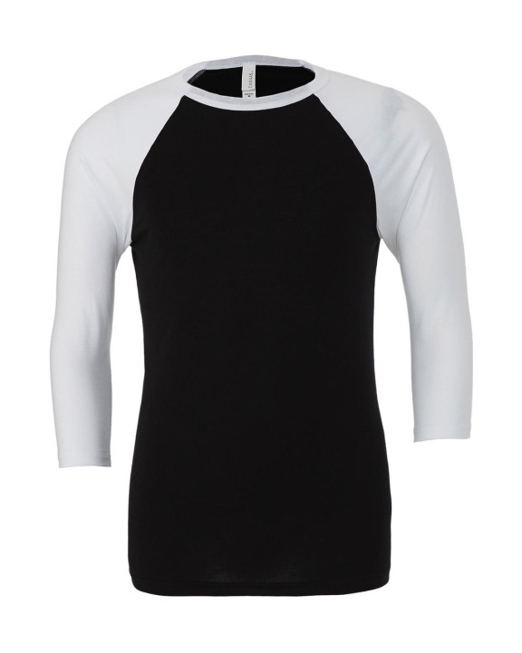 T-Shirts personnalisable BELLA-CANVAS UNISEX 3/4 SLEEVE BASEBALL TEE
