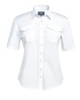 Hemden BROOK TAVERNER Dames pilotenblouse met korte mouwen voor bedrukking &amp; borduring