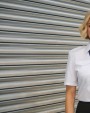 Hemden BROOK TAVERNER Dames pilotenblouse met korte mouwen voor bedrukking &amp; borduring
