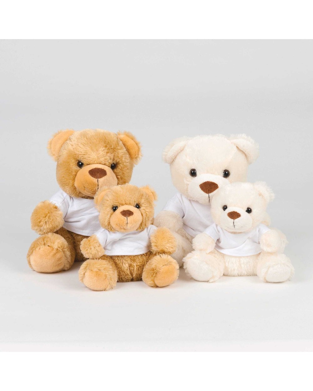 Benodigdheden MUMBLES Teddybeer met T-shirt voor bedrukking &amp; borduring