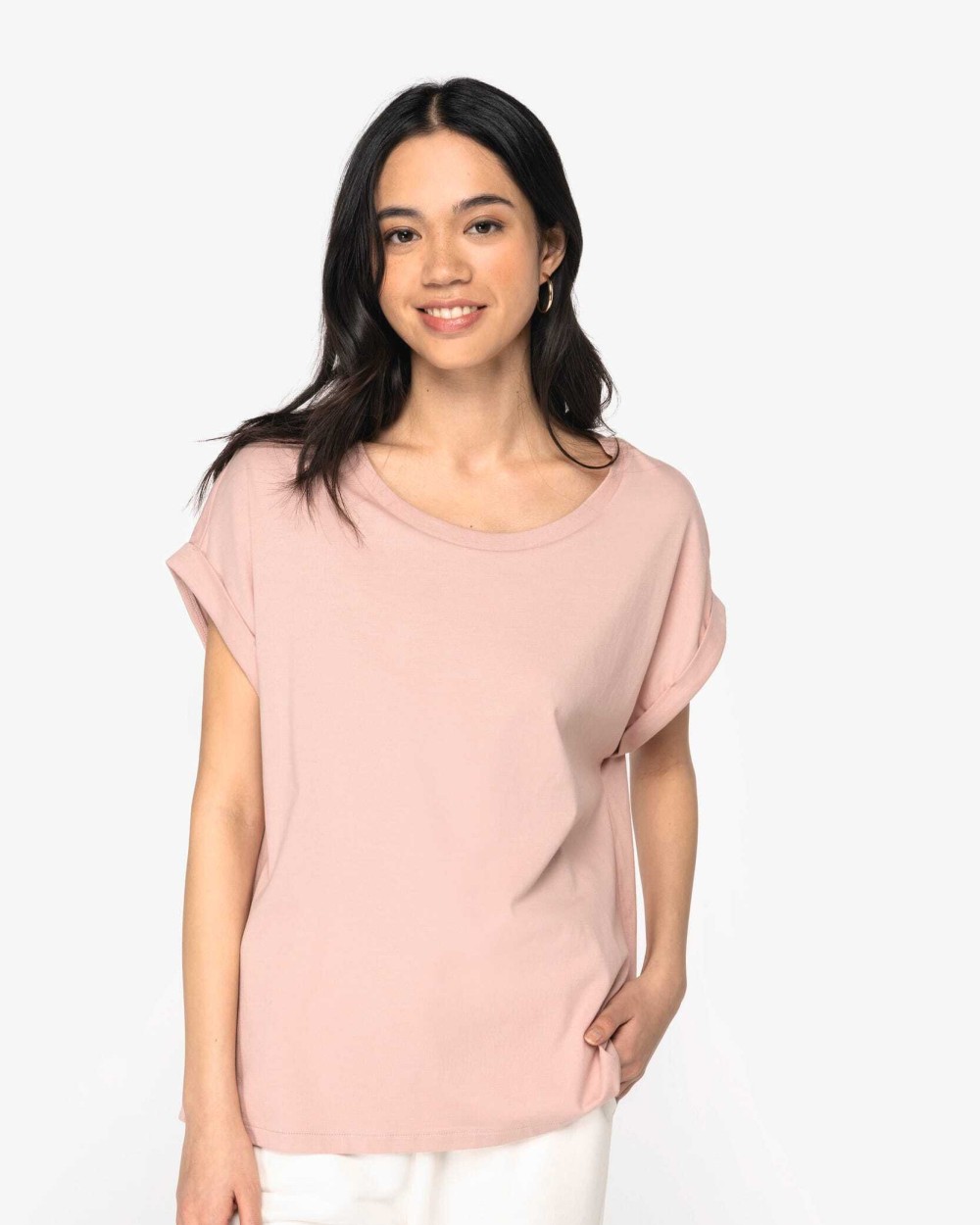 T-Shirts personnalisable NATIVE SPIRIT T-shirt écoresponsable manches à revers femme